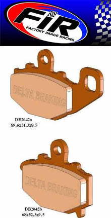 Brake Pads Mineral Organic M BP108M01F DB2042-M