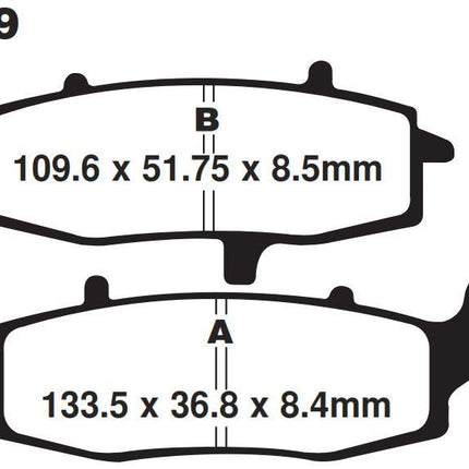 Brake Pads Disc Sintered Metal, Sifam S1352N (FA229)