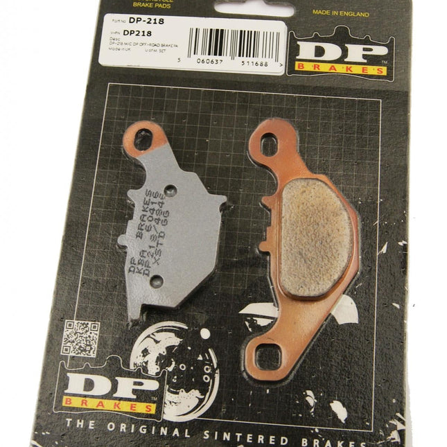 Brake Pads Sintered Dp Brakes, DP218 Hard 41-218.H.DP Gold, 39-230