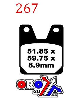 Brake Pads Disc Sintered Metal, Sifam S1264N(FA267)