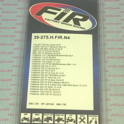 Brake Pads Sintered Metal N4 DB2051.RD-ER