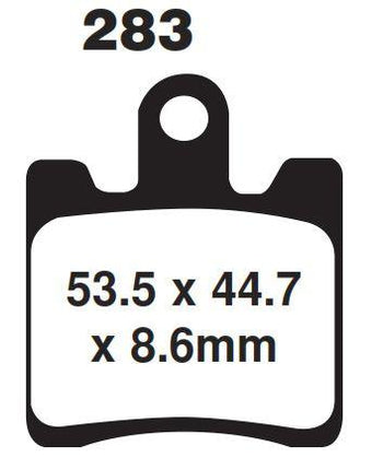 Brake Pads Semi-metal Front, Kyoto S1353 (FA283)