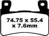 Brake Pads Sintered Metal, Sifam S1166N Gold