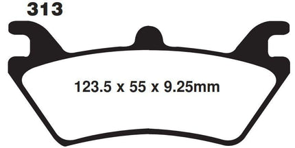 Brake Pads Sintered Metal Gold, FA313R Ebc