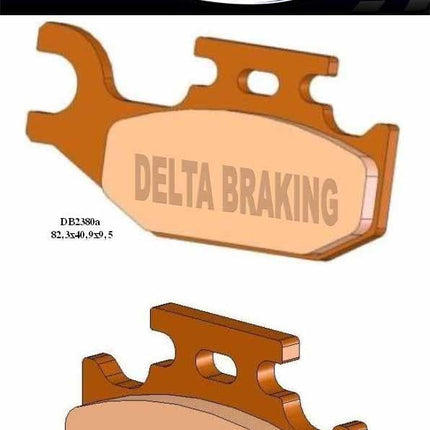 Brake Pads Sintered Metal Hs, Mx-n High Friction, BP038T05D,DB2380 -n