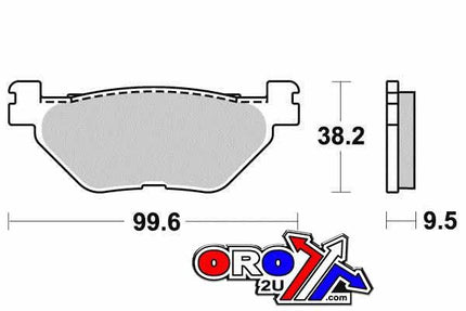 Brake Pads Disc Sintered Metal, Sifam S1269AN (FA319/2) Thickness 9.50mm, 39-319/2 FA319/2