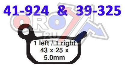 Brake Pads Sintered Dp Brakes, DP924 Premium