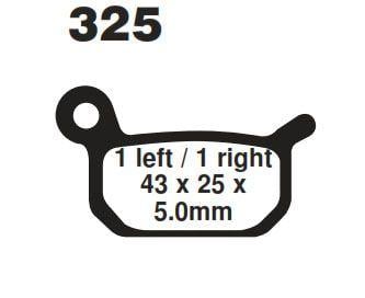 Brake Pads Std Moto-master, Semi-metallic Std 094711