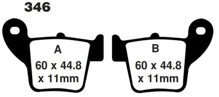 Brake Pads Sintered Race, Moto-master 094311, 39-346