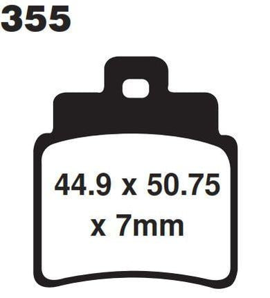 Brake Pads Set 4 FA355/4 Ebc, Ebc Rear Brake Pads