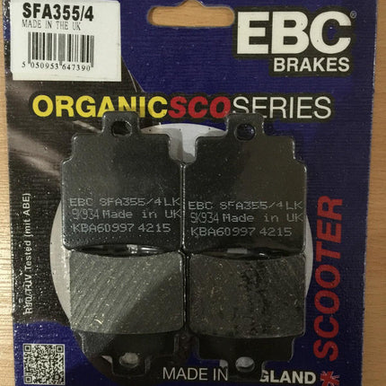 Brake Pads Set 4 FA355/4 Ebc, Ebc Rear Brake Pads