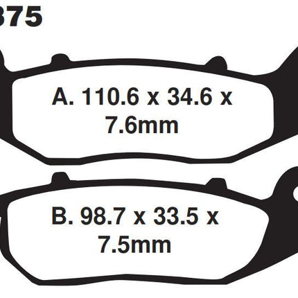 BRAKE PADS EBC FA375 Kevlar, [SFA375]