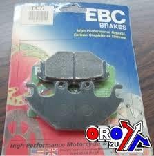 Brake Pads Std Kevlar Organic, FA377 Ebc, Black Semi-metal