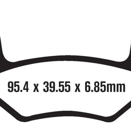 Brake Pads Sintered Metal Ebc, Ebc FA398R, 39-398