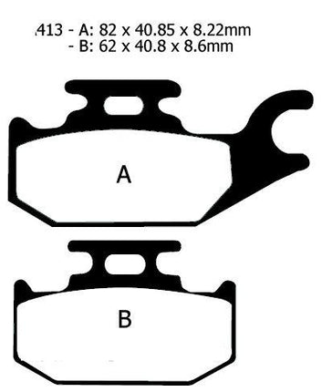 Brake Pads Sintered Dp Brakes, DP920 Premium 41-920.H.DP, 39-413