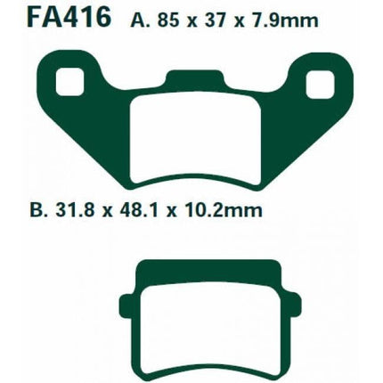 Brake Pads FA416TT Ebc