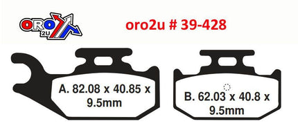 Brake Pads Std FA428TT Ebc