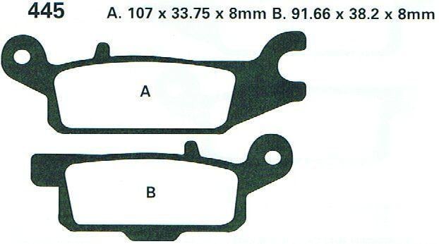 BRAKE PADS DP BRAKES HARD, DP981 Premium Sintered, 39-445