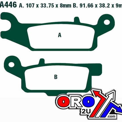 Brake Pads Sintered Metal, Ebc FA446R