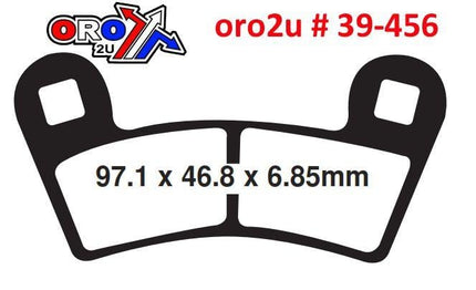 Brake Pads Sintered Metal, Ebc FA456R, 39-456