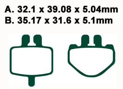 Brake Pads Std Ebc FA485TT