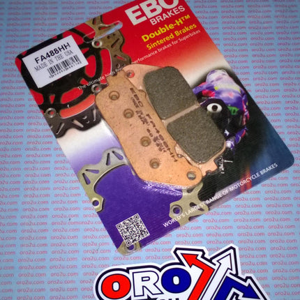 Brake Pads Sintered Metal, Ebc FA488HH Gold, 39-488