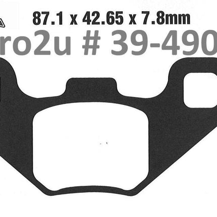 Brake Pads Sintered Metal, Ebc FA490R Gold