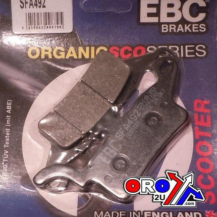 Brake Pads Std Scooter Organic, Ebc SFA492