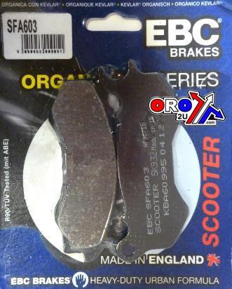 Brake Pads Std Scooter Organic, Ebc SFA603