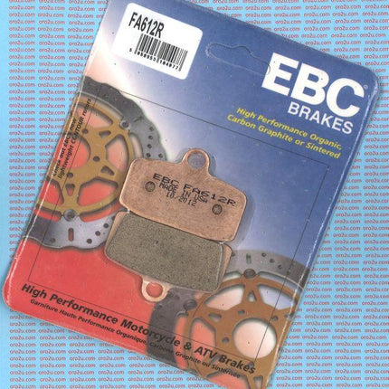 Brake Pads Sintered Ebc FA612R 39-612, 41-117.H.EBC