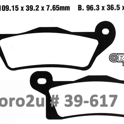Brake Pads Sintered Nitro, Moto-master 098821, 39-617
