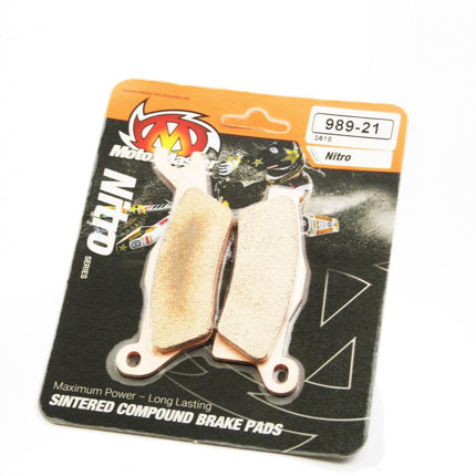 Brake Pads Sintered Metal, Moto-master 098921 Nitro, 39-618