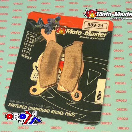 Brake Pads Sintered Metal, Moto-master 098921 Nitro, 39-618