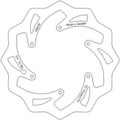 Disc Brake Front KTM Husq, With Speedo Hole, Cc, Cross-center Product 5100-050 [Made in Sweden]