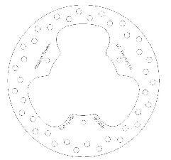 Disc Brake Front YZ80 85 Round, Cross-center Products 5100-36