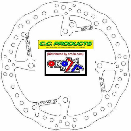 Disc Brake Front Sherco 13-ON, Cross-center Product 5100-228