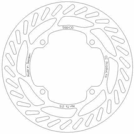 Disc Brake Front RMZ Round Cc, Cross-center Product 5100-130