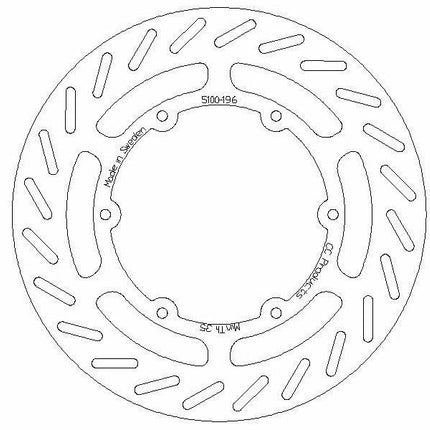 Disc Brake Front KTM 89-91, Cross-center Product 5100-196