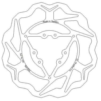 Disc Brake Front Tm 01> Wavey, Cross-center Product 5100-206