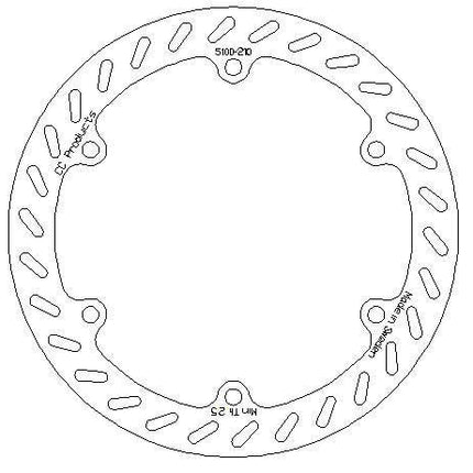 Disc Brake Front TM85 05-ON Cc, Cross-center Product 5100-210