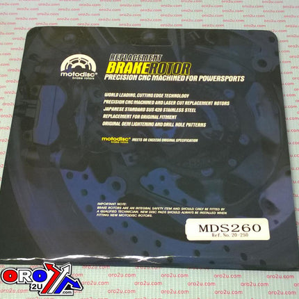 Disc Brake Rear Transalp 600 Xlv 650 Transalp 2000-2007 MDS260 20-250
