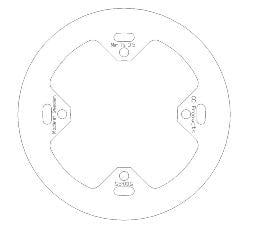 Disc Brake Rear CR 97-01 Solid, Cross-center Products 5100-25, 43351-KZ3-B00