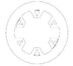 Disc Brake Rear RM Solid Cc, Cross-center Product 5100-45