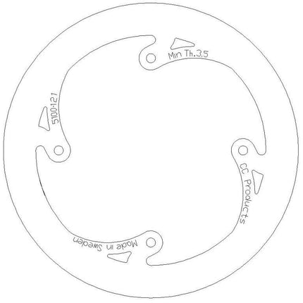 Disc Brake Rear KTM85 Solid Cc, Cross-center Product 5100-121