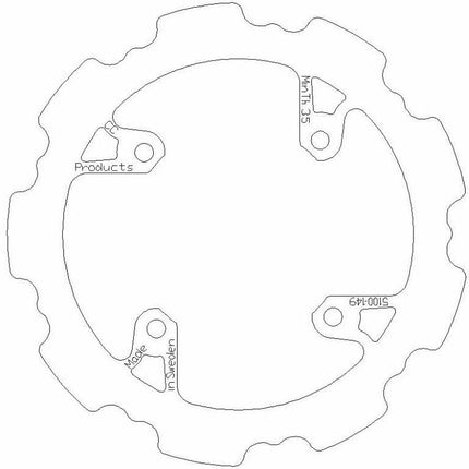 Disc Brake Rear Beta Solid, Cross-center Product 5100-149