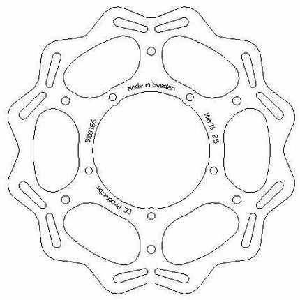 Disc Brake Front Aprilia Rxv, Cross-center Product 5100-166