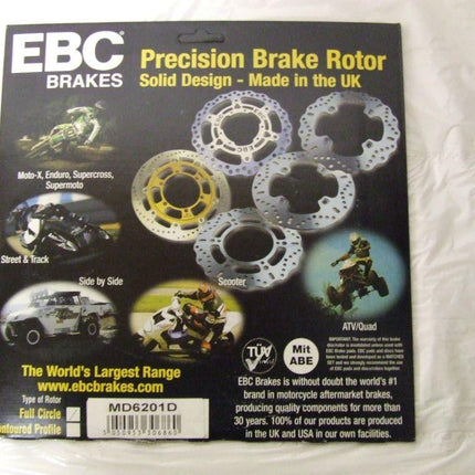 Disc Brake Rear Sportsman 600, MD6201D Ebc Polaris OD. 218mm, Sportsman 700, 5244635
