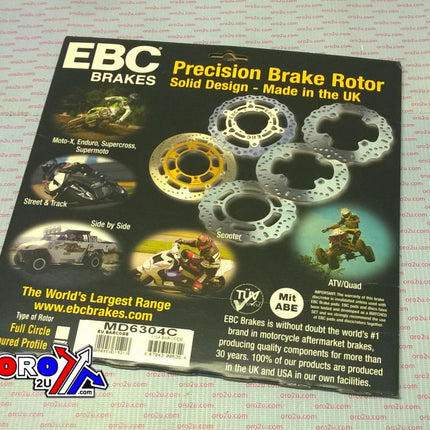 Disc Brake Rear KFX450R 07-12, Ebc MD6304C Kawasaki
