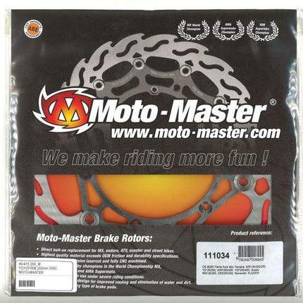 260 Disc Front YZ Yzf RM, Moto-master 111034 Oversize