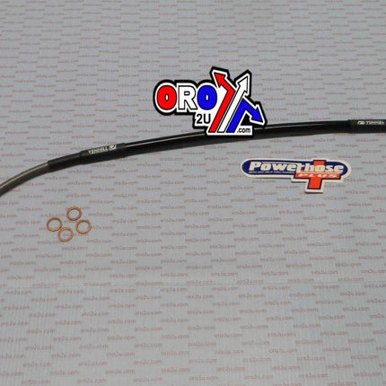 Hose Rear Brake Silver / Blk, Venhill T04-2-002/P-CL TM125 250